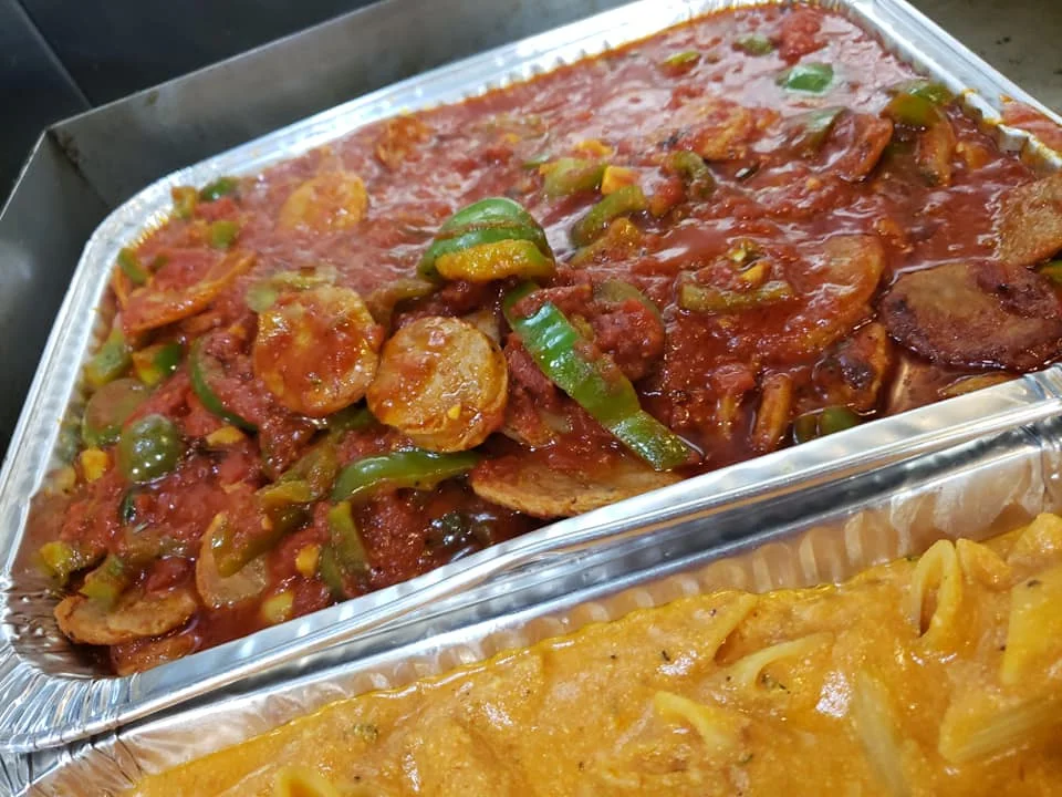 Catering trays from Annabella Italian Restaurant